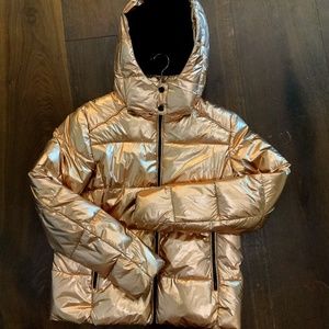 Marc New York Copper / Gold Puffer Jacket Size S